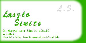 laszlo simits business card